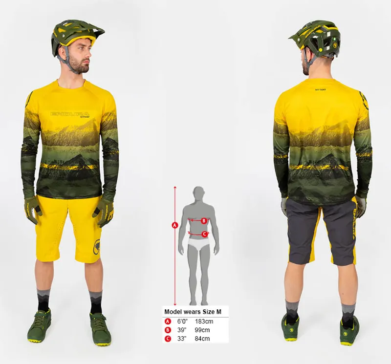 Endura MT500 Scenic Mens Long Sleeve Tee LTD T-Shirt - Black - Size Small-2